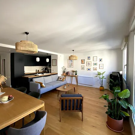 Апартаменты Rebeval 3 - Lb - Cosy And Spacious Flat For 4 Pers Париж